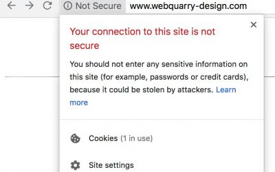 Google Chrome 68 Website Not Secure Warning